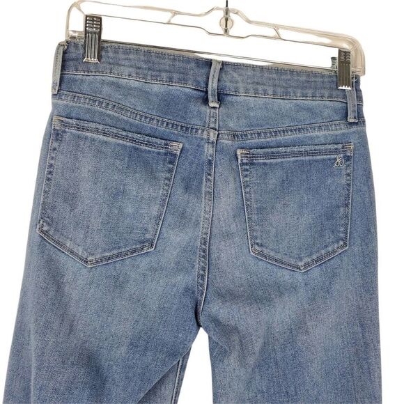 Sam Edelman Mid Rise Skinny Ankle Jeans Frayed Embroidered Ankle Denim Stretch - Picture 10 of 12